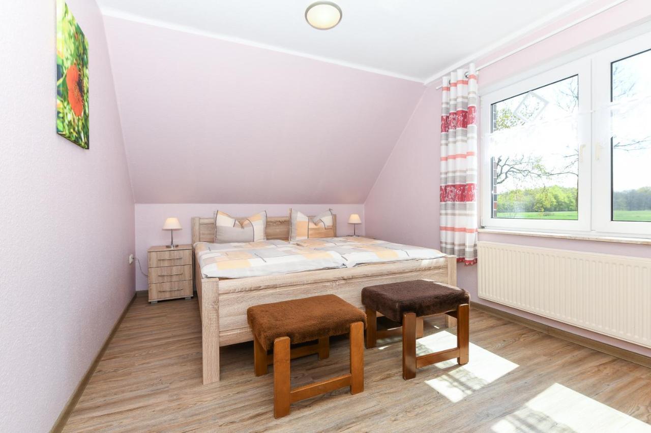 Ferienwohnung Waldblick Auf Dem Ferienhof Eschen Moorweg Bagian luar foto